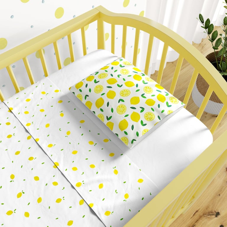 Jogo de Lençol Berço Limão Siciliano 3 peças — vista alternativa