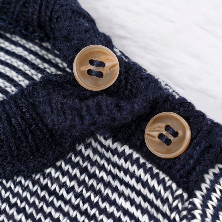 Saída Maternidade Tricot Micro Chevron Verde e Branco 03 Peças — vista alternativa