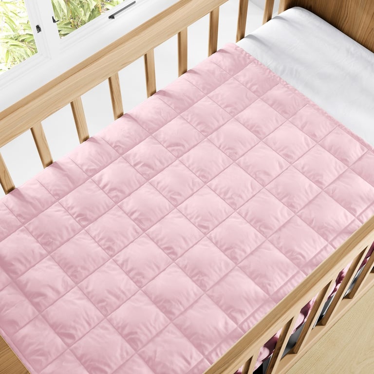 Edredom de Berço Corações Rosa — vista alternativa