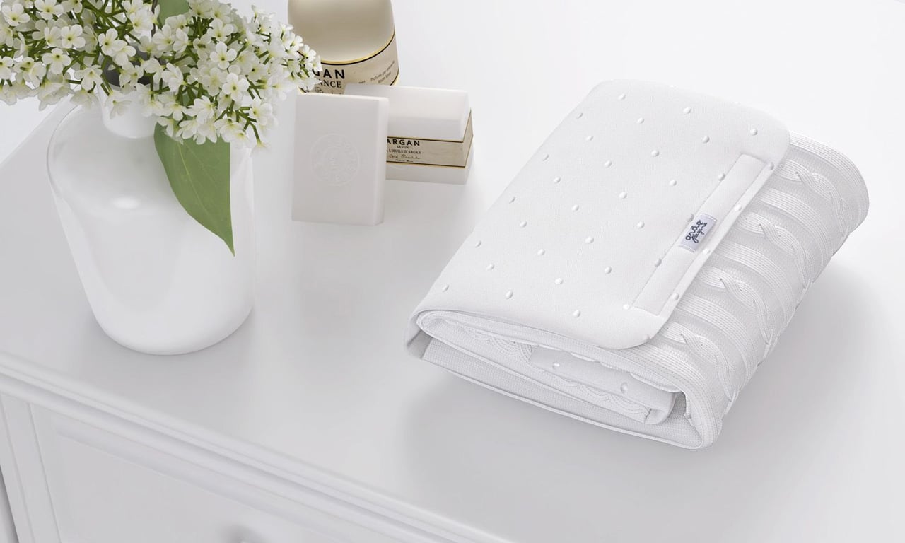 Trocador de Fraldas Portátil Tricot Luxo Branco 85x40cm — vista alternativa