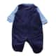 Saída Maternidade Baby Gijo Em Plush Com Zíper Azul Claro - imagem 3