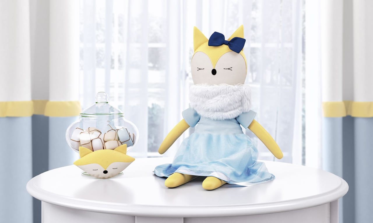 Raposa Mimo Amarelo 48cm