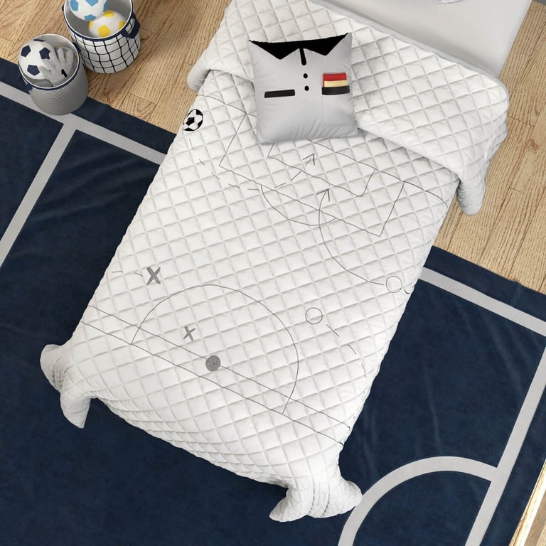 Edredom Infantil Solteiro Esquema Tático