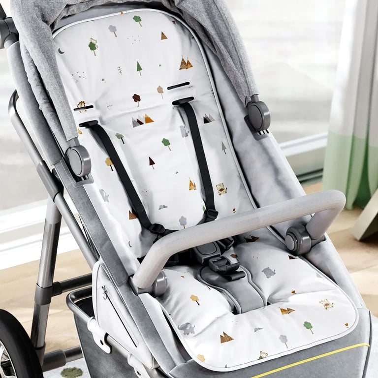 Capa de Carrinho com Protetor de Cinto Safári Escandinavo