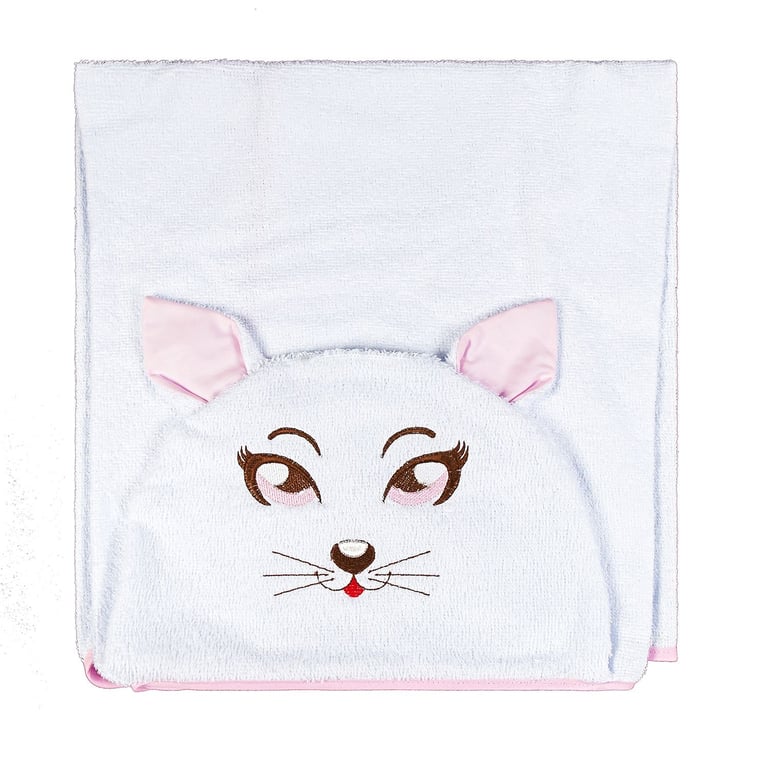 Toalha com Capuz Gatinha
