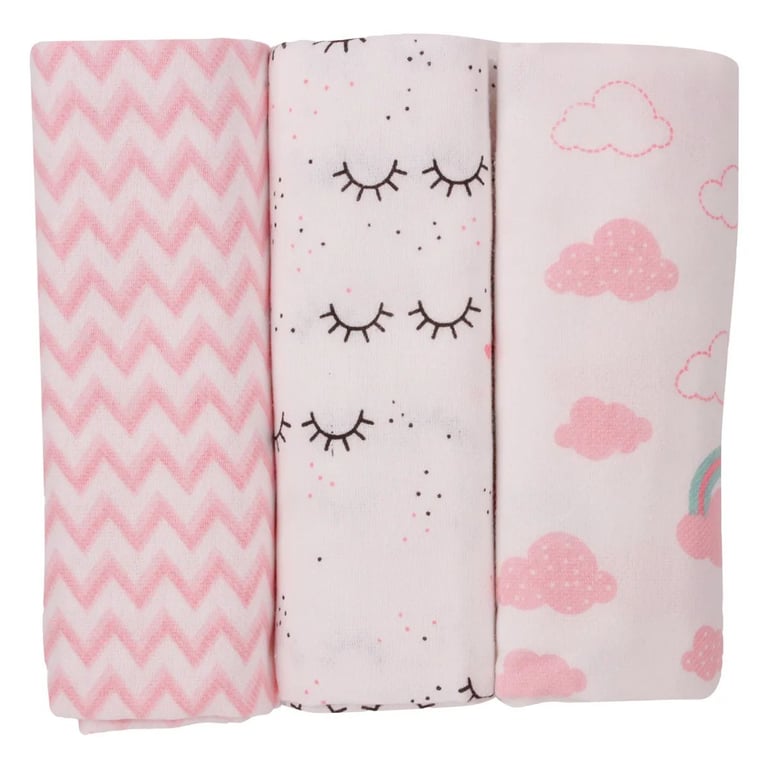 Cueiro Papi Baby Nuvem Rosa
