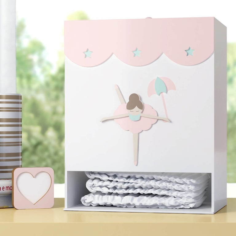 Porta Fraldas MDF Bailarina Trapezista