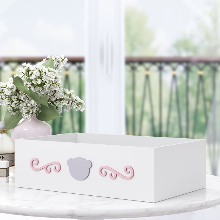 Bandeja MDF Urso Luxo Azul