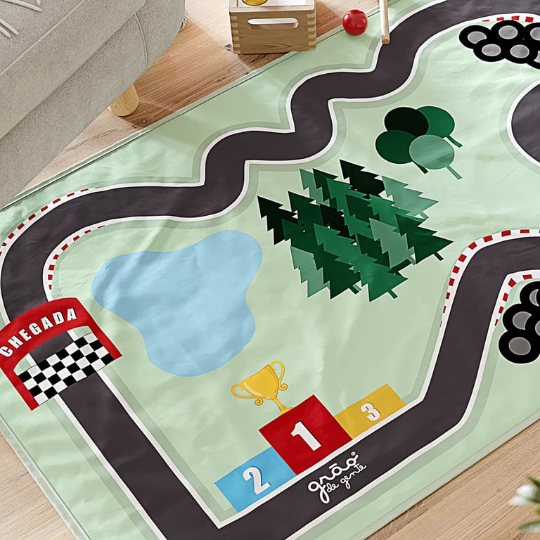 Tapete Retangular Pista de Corrida 61cm