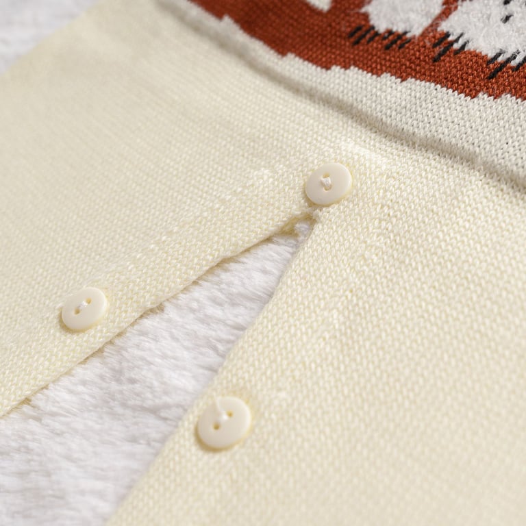 Macacão Tricot Jacquard Mamãe Coruja Amarelo Jasmim — vista alternativa