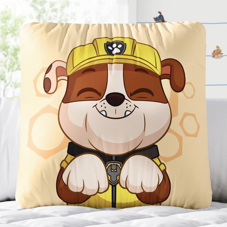 Almofada Quadrada Rubble Patrulha Canina