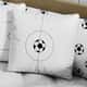 Almofada Quadrada Camisa 10 Bola de Futebol 35cm - imagem 1