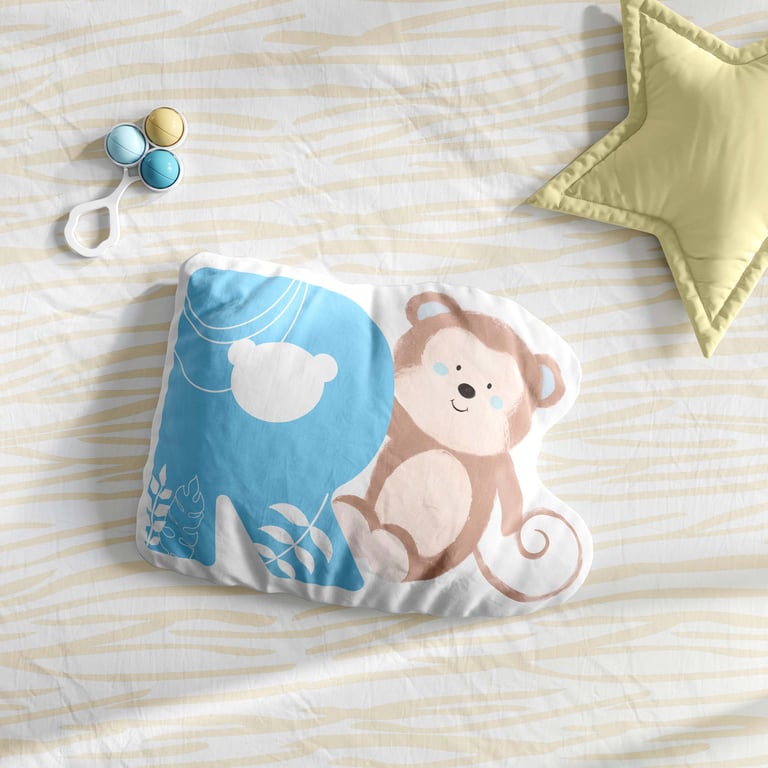 Almofada Safári Aquarela Letras de A a Z