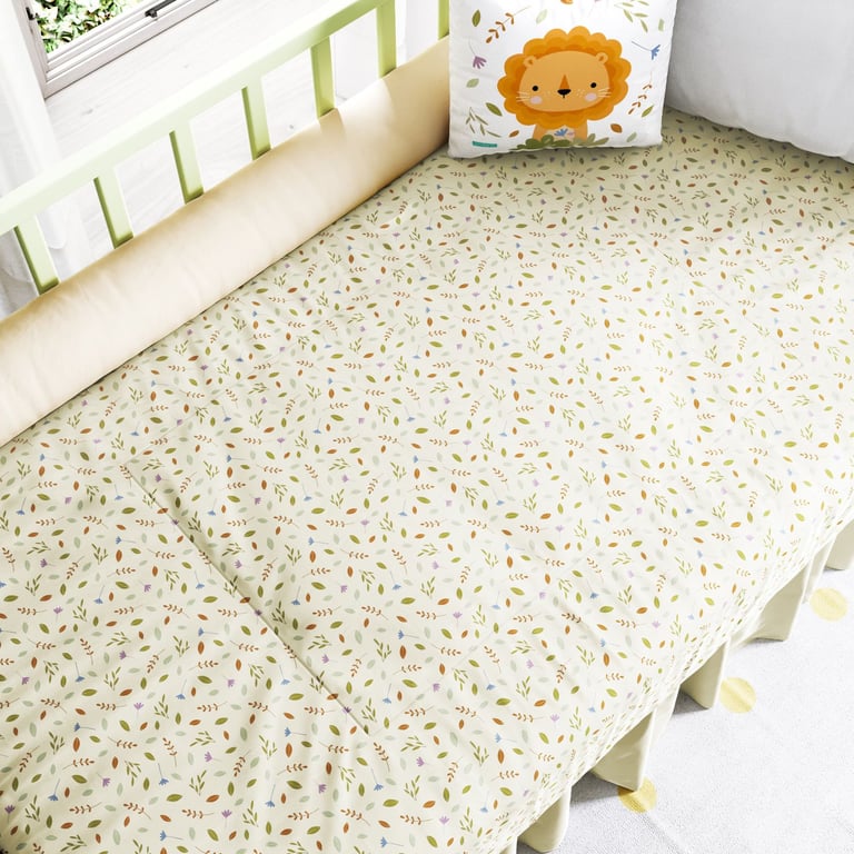 Edredom de Berço Folhas Selva Baby