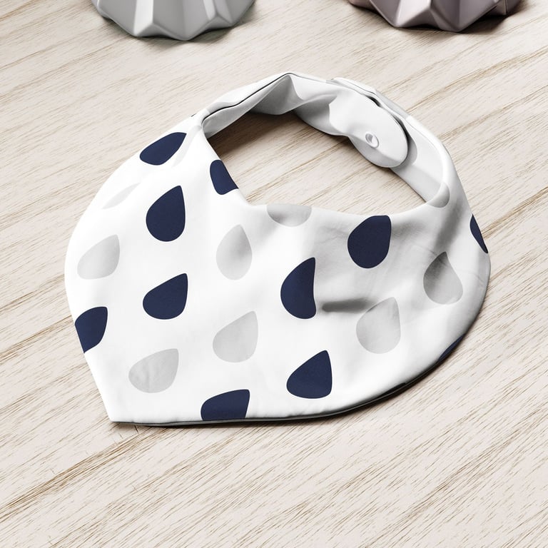 Babador Bandana Gotas do Céu Azul