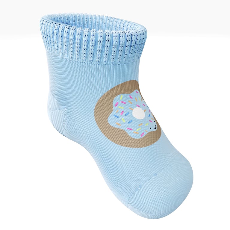 Meia Bebê Donuts Azul — vista alternativa