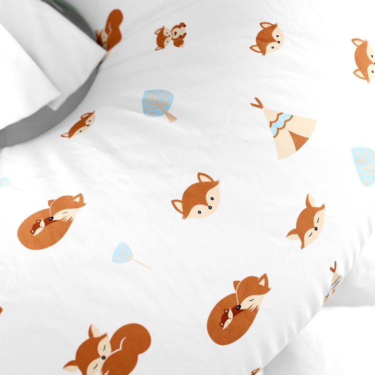 Almofada Amamentação Raposinha Laranja com Laço