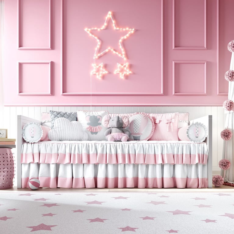 Kit Cama Babá Elefantinha e o Balão