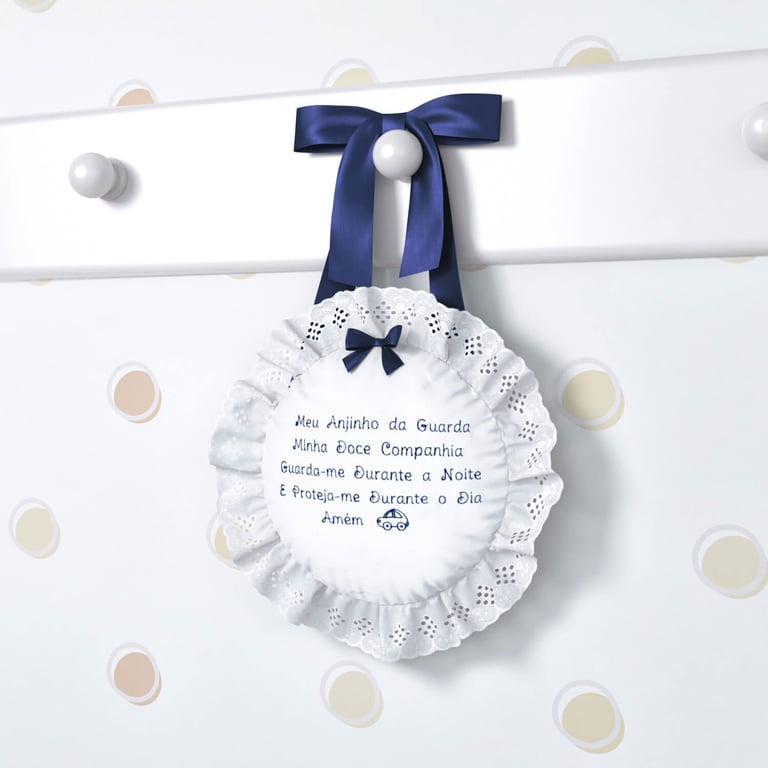 Medalhão Maternidade Anjinho da Guarda Azul