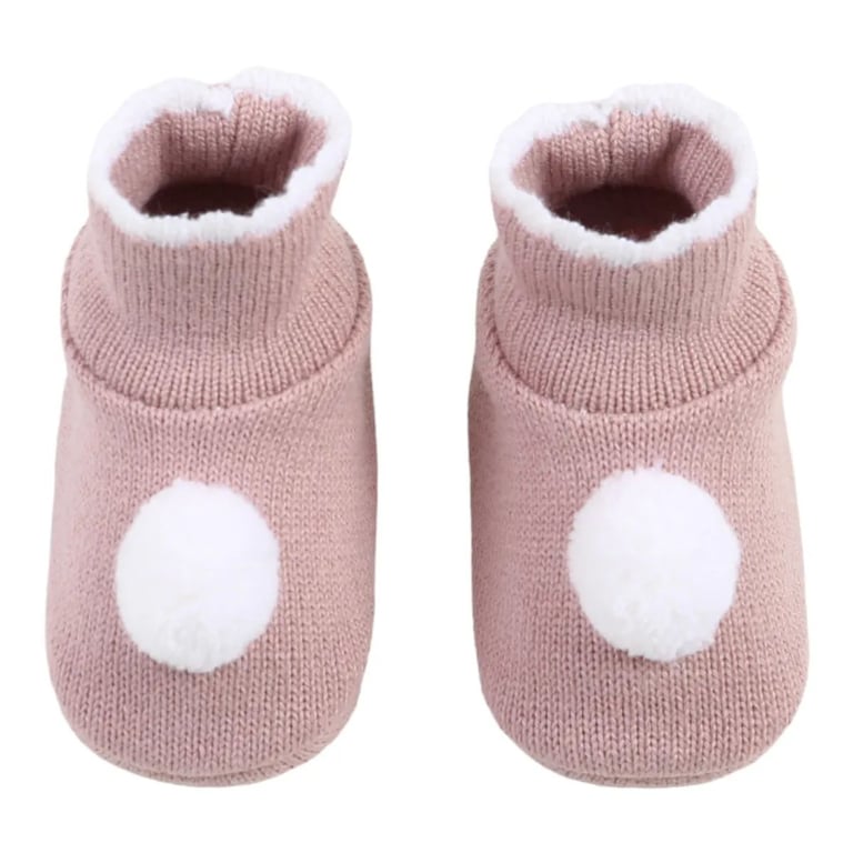 Sapatinho Bebê Sanches Pompom Nude