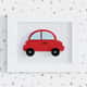 Quadro Carrinho Vermelho 25cm - imagem 1