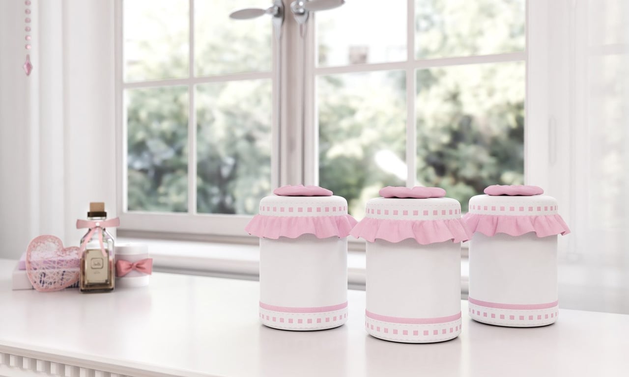 Cesta com Potes Pequena Bailarina — vista alternativa