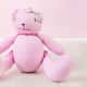 Ursa Rosa Poá com Laço Floral 34cm - imagem 2