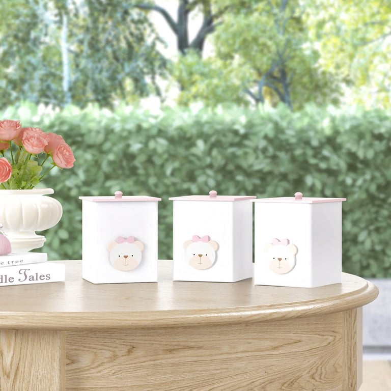 Jogo de Potes Branco Clássico