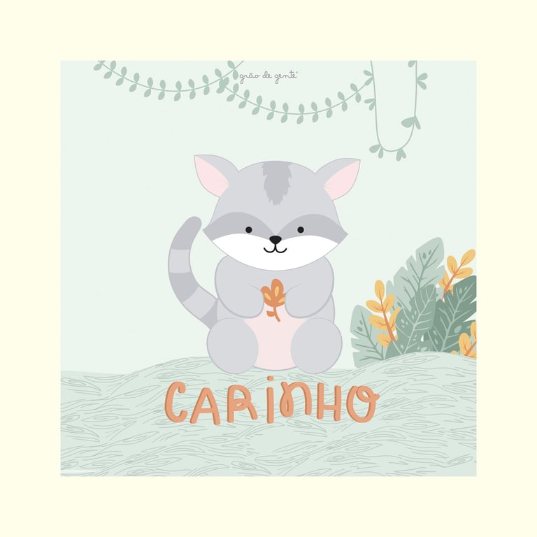 Pôster Adesivo Guaxinim