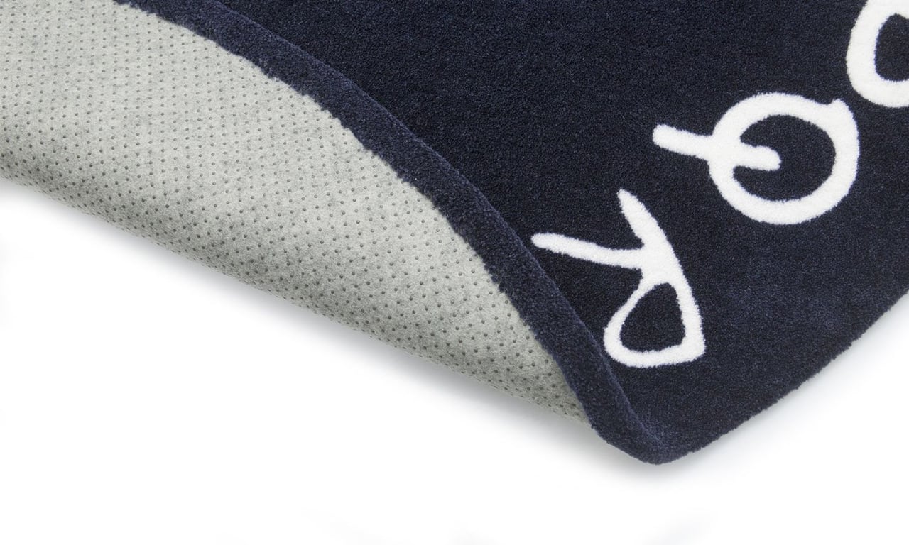 Tapete Redondo Taupe Alfabeto Bege 1,60m — vista alternativa