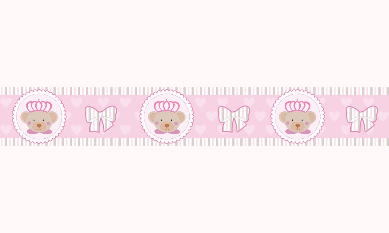 Faixa Adesiva de Parede Ursa Princesa — vista alternativa
