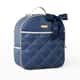 Mochila Maternidade Azul Marinho e Bege Luxo 36cm - imagem 5