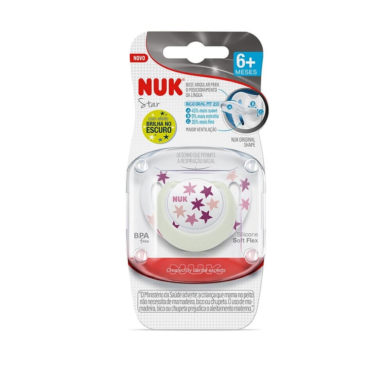 Chupeta Brilha no Escuro 6+ Meses Azul — vista alternativa