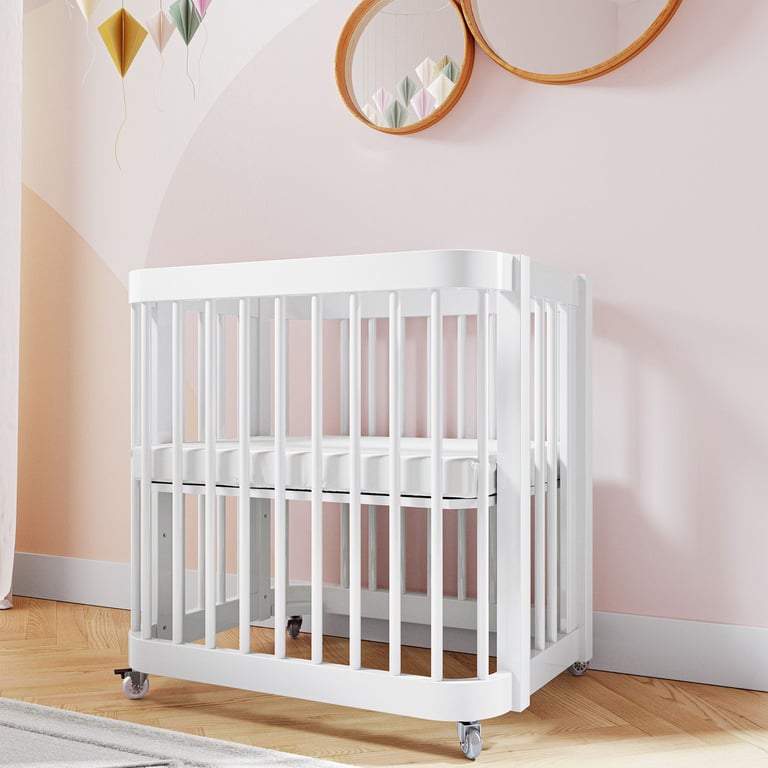 Berço Americano Branco Evolutivo + Mini Colchão Brinde — vista alternativa