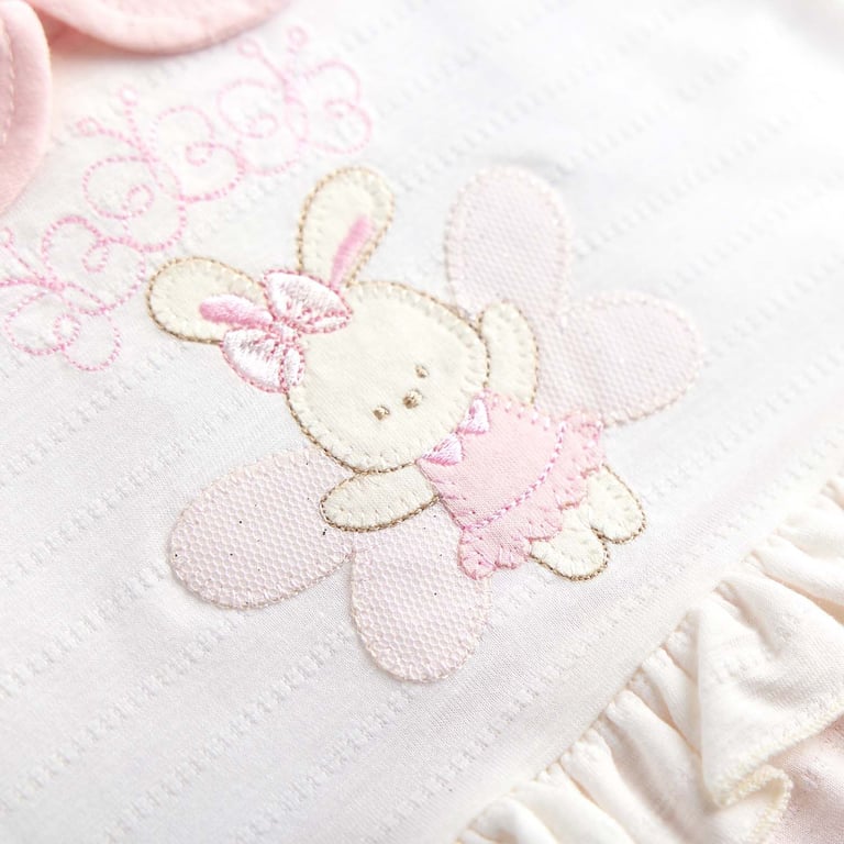 Macacão Longo Clássico Coelhinha Rosa — vista alternativa