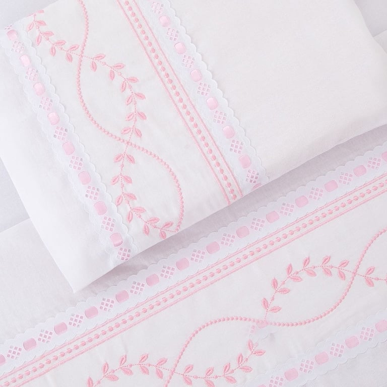 Jogo de Lençol Mini Berço Ramo Branco — vista alternativa