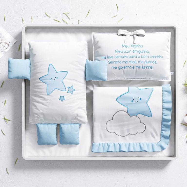 Meu Primeiro Presente Estrelinha Azul 03 Peças