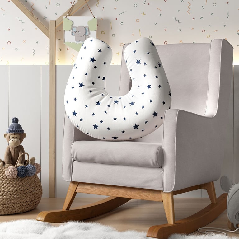 Almofada Amamentação Estrela Estrelinha Azul Marinho — vista alternativa