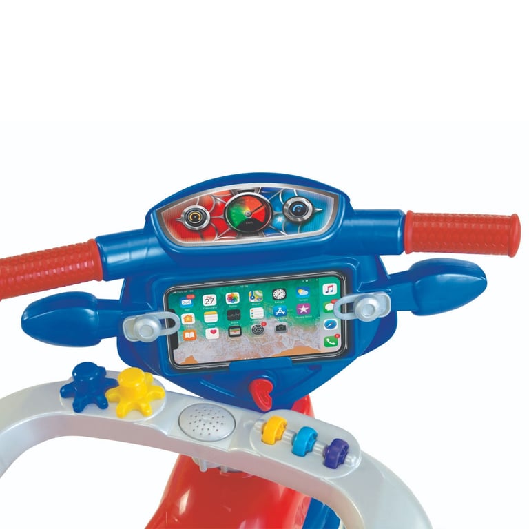 Triciclo com Empurrador Aranha Azul e Vermelho — vista alternativa
