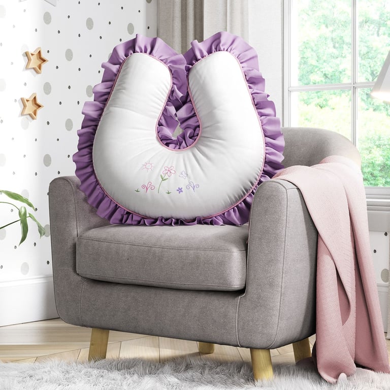 Almofada Amamentação Floral Monet Lilás — vista alternativa