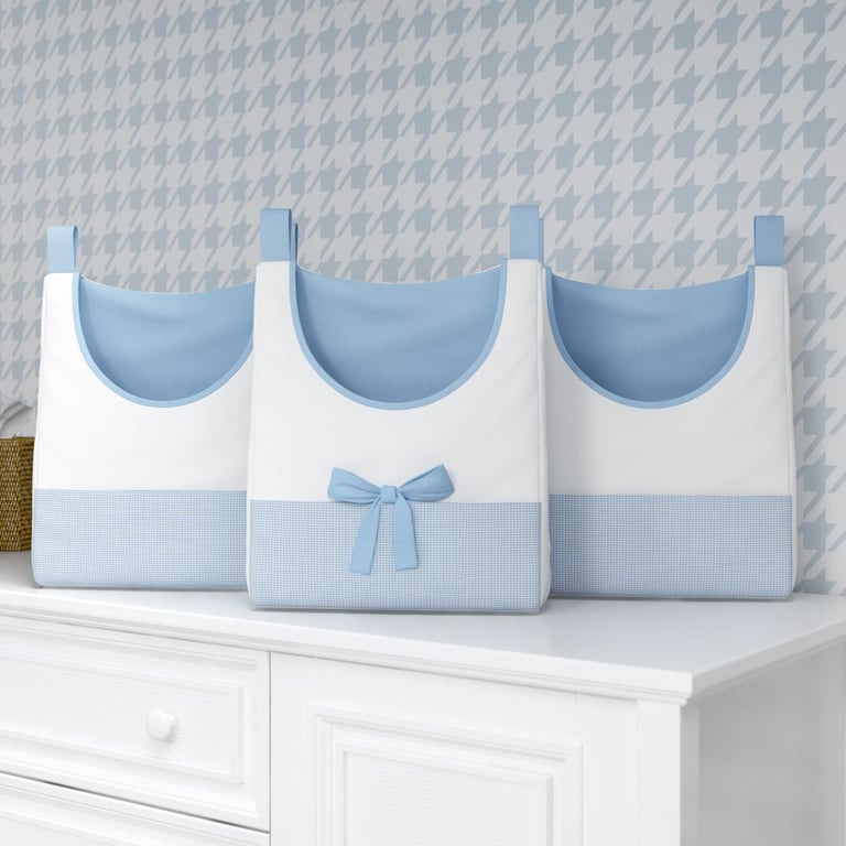 Porta Fraldas Varão Ursinho Clássico Marinho