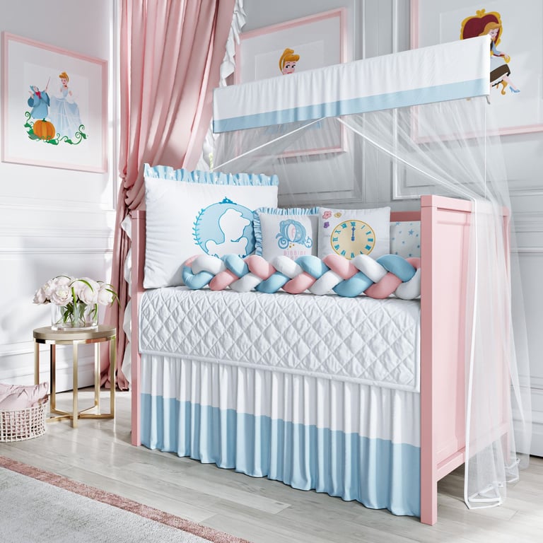 Kit Berço Trança Princesa Cinderela — vista alternativa