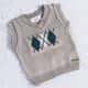 Colete Tricot Argyle Avelã - imagem 2