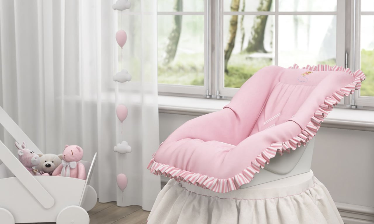 Capa de Bebê Conforto Ursinha Nina e o Balão — vista alternativa