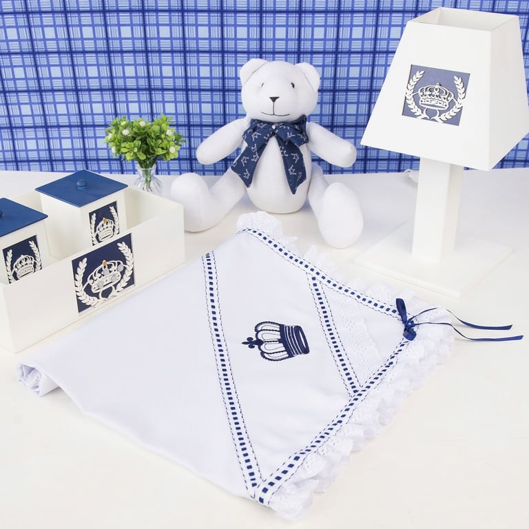 Manta Coroa Marinho 83cm — vista alternativa