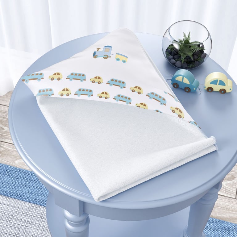 Toalha com Capuz Carrinhos