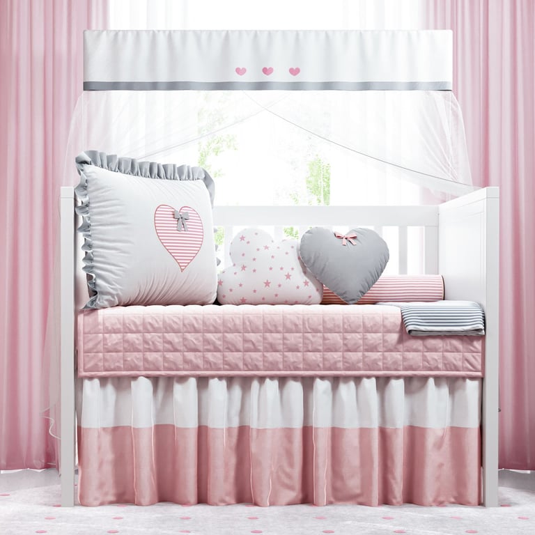 Kit Berço Amor Cor de Rosa — vista alternativa