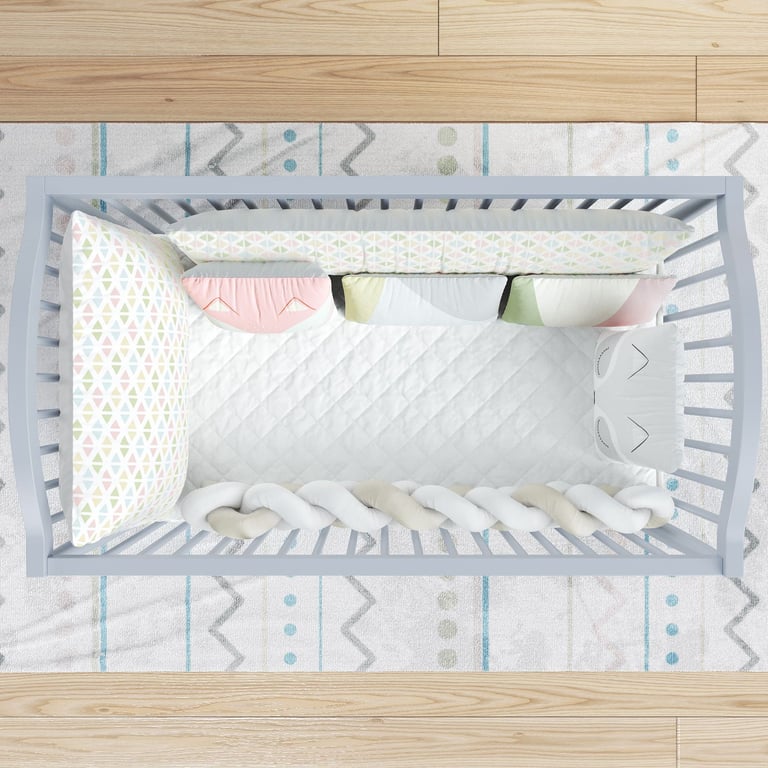Kit Berço Trança Geométrico Multicor — vista alternativa