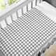 Edredom de Berço Quadriculado Preto e Branco - imagem 3
