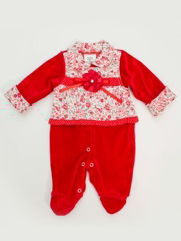 Macacão Longo Bebê Vermelho